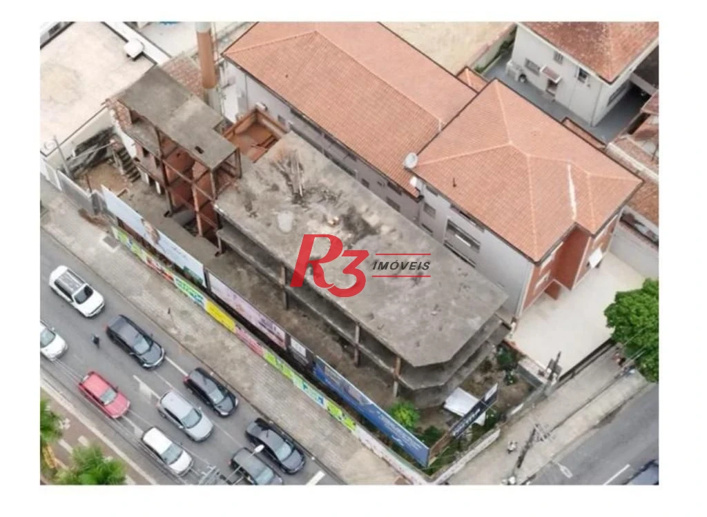 Terreno para alugar, 420 m² por R$ 28.000,01/mês - Aparecida - Santos/SP