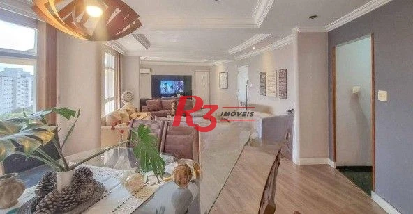 Apartamento com 3 dormitórios à venda, 240 m² por R$ 1.440.000,00 - Ponta da Praia - Santos/SP