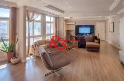 Apartamento com 3 dormitórios à venda, 240 m² por R$ 1.440.000,00 - Ponta da Praia - Santos/SP