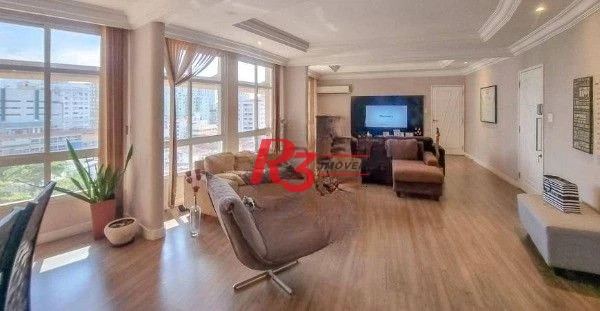Apartamento com 3 dormitórios à venda, 240 m² por R$ 1.440.000,00 - Ponta da Praia - Santos/SP