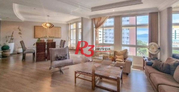 Apartamento com 3 dormitórios à venda, 240 m² por R$ 1.440.000,00 - Ponta da Praia - Santos/SP