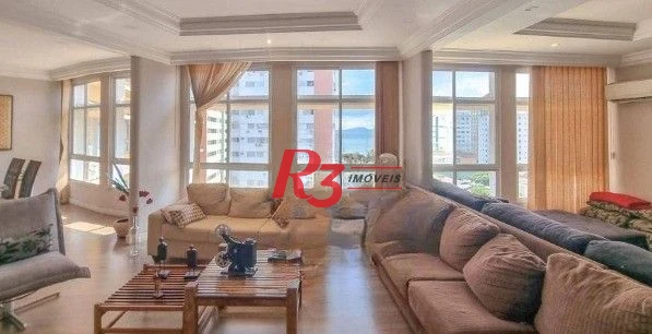 Apartamento com 3 dormitórios à venda, 240 m² por R$ 1.440.000,00 - Ponta da Praia - Santos/SP