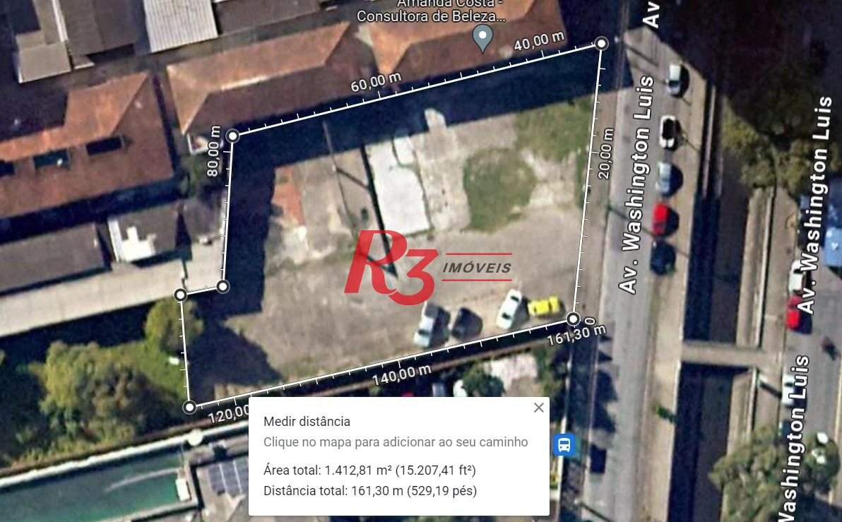 Terreno, 856 m² - venda por R$ 8.580.000,00 ou aluguel por R$ 41.000,00/mês - Vila Matias - Santos/SP