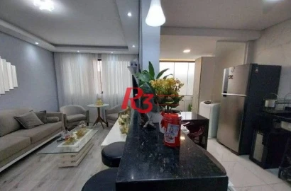 Apartamento à venda, 90 m² por R$ 691.000,00 - Pompéia - Santos/SP