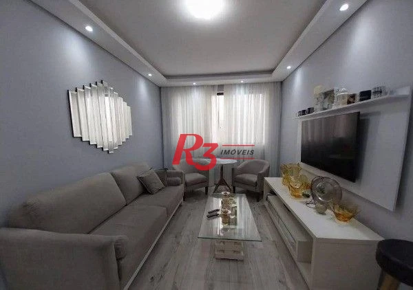 Apartamento à venda, 90 m² por R$ 691.000,00 - Pompéia - Santos/SP