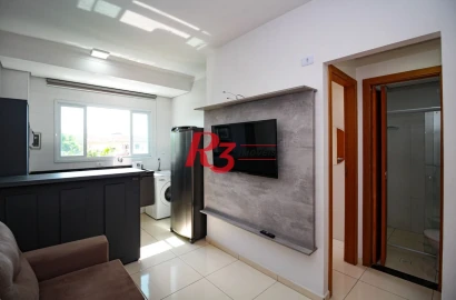 Apartamento à venda, 27 m² por R$ 320.000,00 - Macuco - Santos/SP