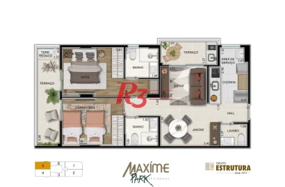 Apartamento à venda, 76 m² por R$ 1.067.580,00 - Ponta da Praia - Santos/SP