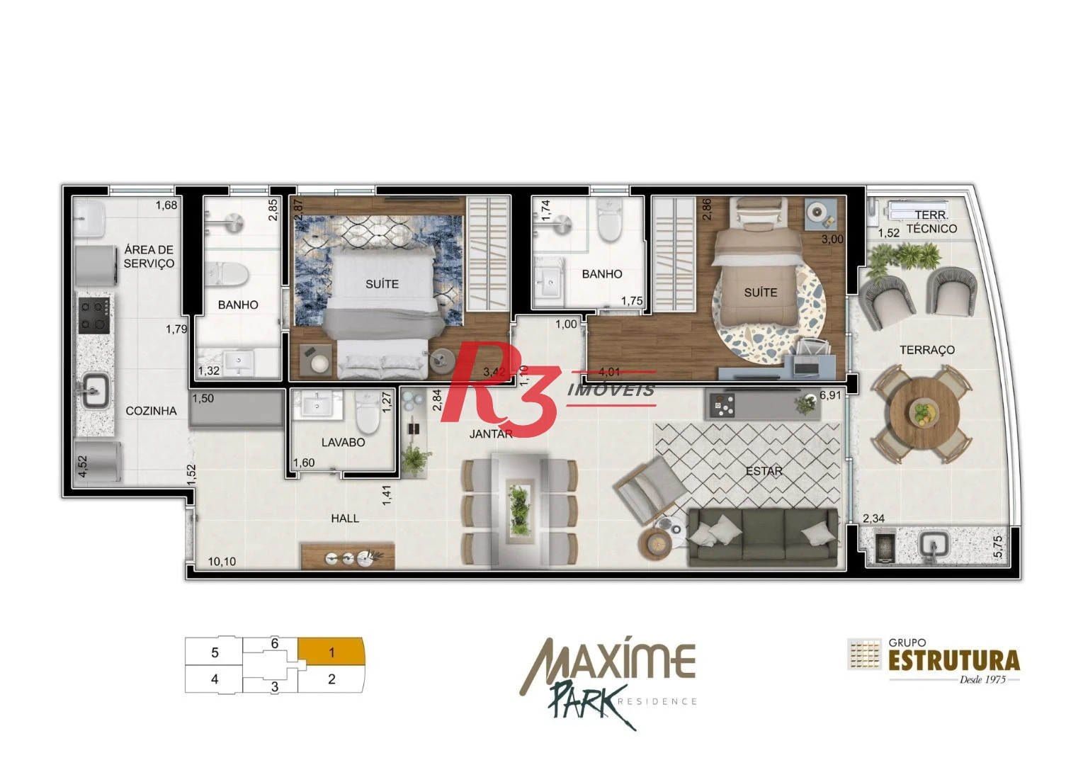 Apartamento à venda, 84 m² por R$ 1.210.750,00 - Ponta da Praia - Santos/SP