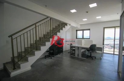 Sala à venda, 98 m² por R$ 650.000,00 - Valongo - Santos/SP