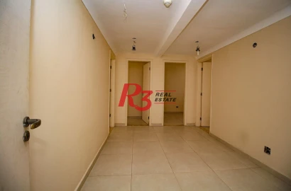 Sala, 55 m² - venda por R$ 300.000,00 ou aluguel por R$ 3.500,02/mês - Gonzaga - Santos/SP