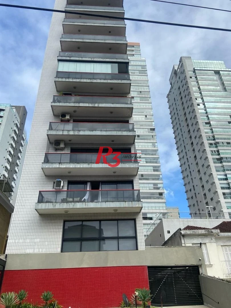 Apartamento com 3 dormitórios à venda, 140 m² por R$ 1.170.000,00 - Embaré - Santos/SP