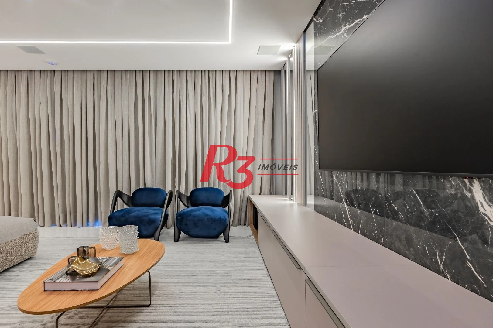 Apartamento com 3 dormitórios à venda, 234 m² por R$ 3.500.000,00 - Boqueirão - Santos/SP