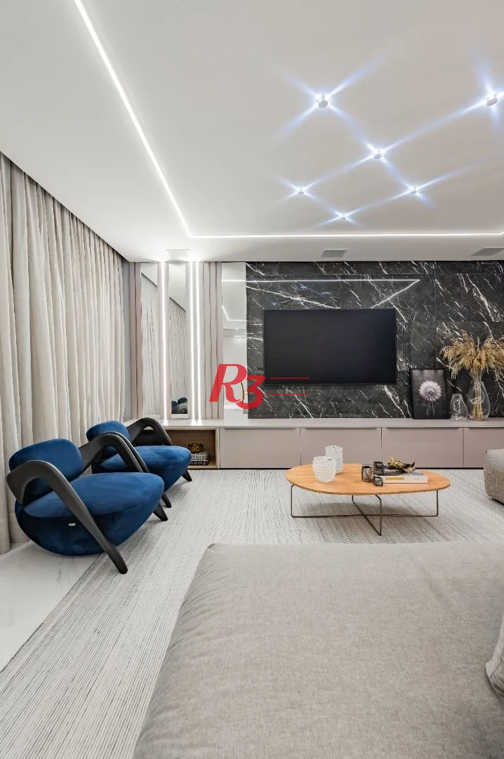 Apartamento com 3 dormitórios à venda, 234 m² por R$ 3.500.000,00 - Boqueirão - Santos/SP