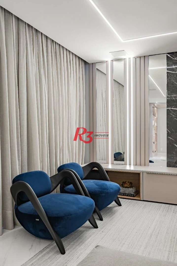 Apartamento com 3 dormitórios à venda, 234 m² por R$ 3.500.000,00 - Boqueirão - Santos/SP