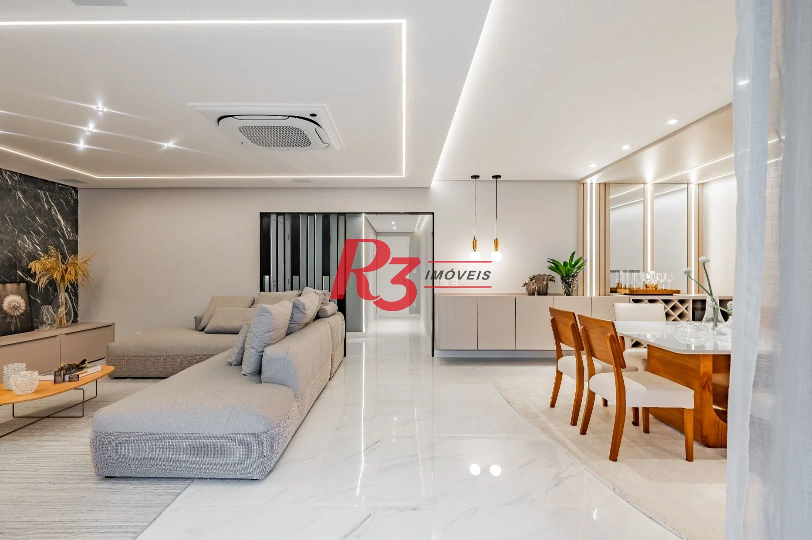 Apartamento com 3 dormitórios à venda, 234 m² por R$ 3.500.000,00 - Boqueirão - Santos/SP