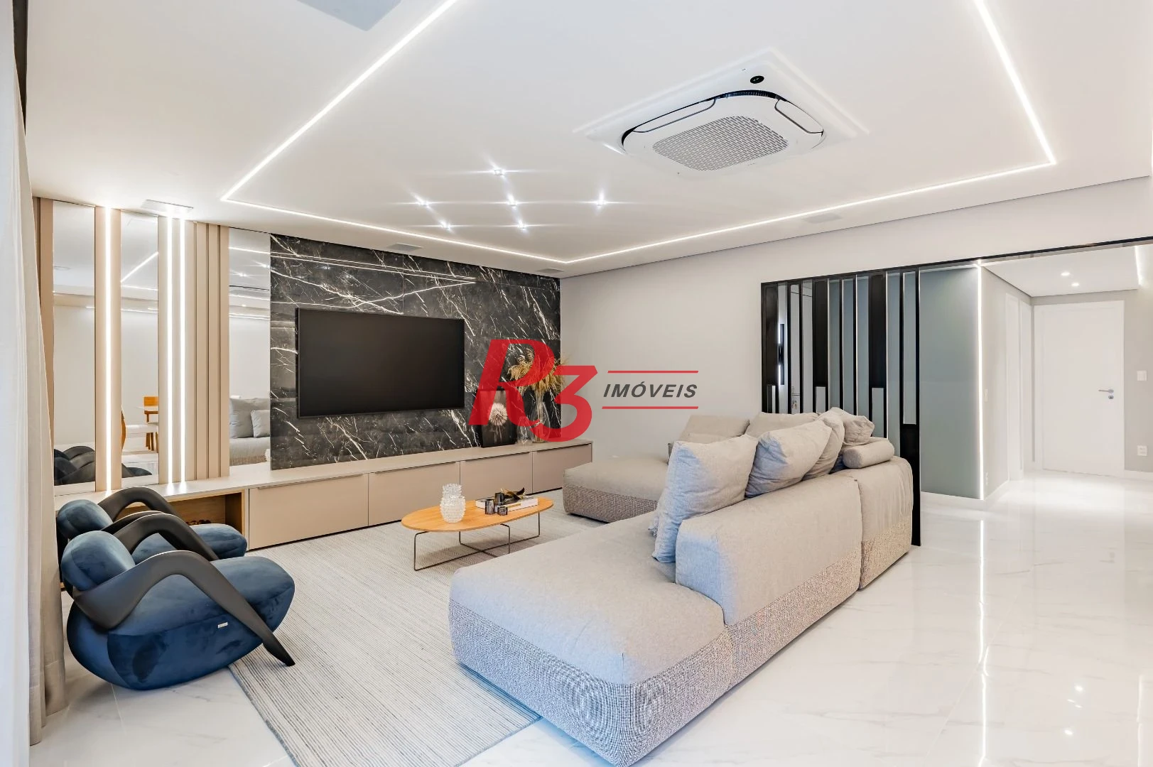 Apartamento com 3 dormitórios à venda, 234 m² por R$ 3.500.000,00 - Boqueirão - Santos/SP