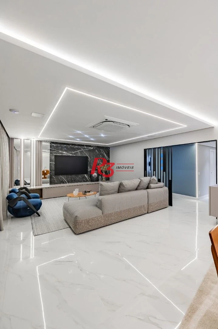 Apartamento com 3 dormitórios à venda, 234 m² por R$ 3.500.000,00 - Boqueirão - Santos/SP