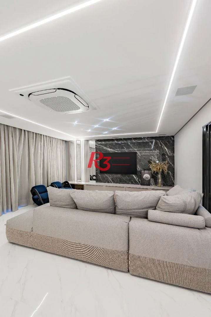 Apartamento com 3 dormitórios à venda, 234 m² por R$ 3.500.000,00 - Boqueirão - Santos/SP