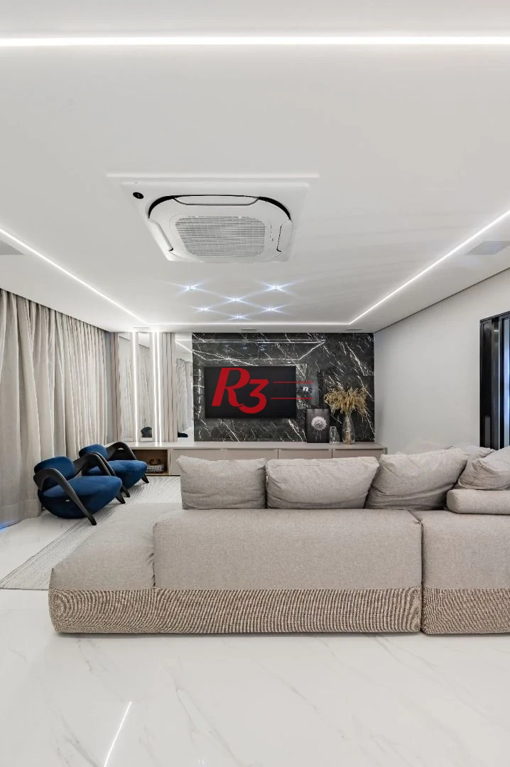 Apartamento com 3 dormitórios à venda, 234 m² por R$ 3.500.000,00 - Boqueirão - Santos/SP
