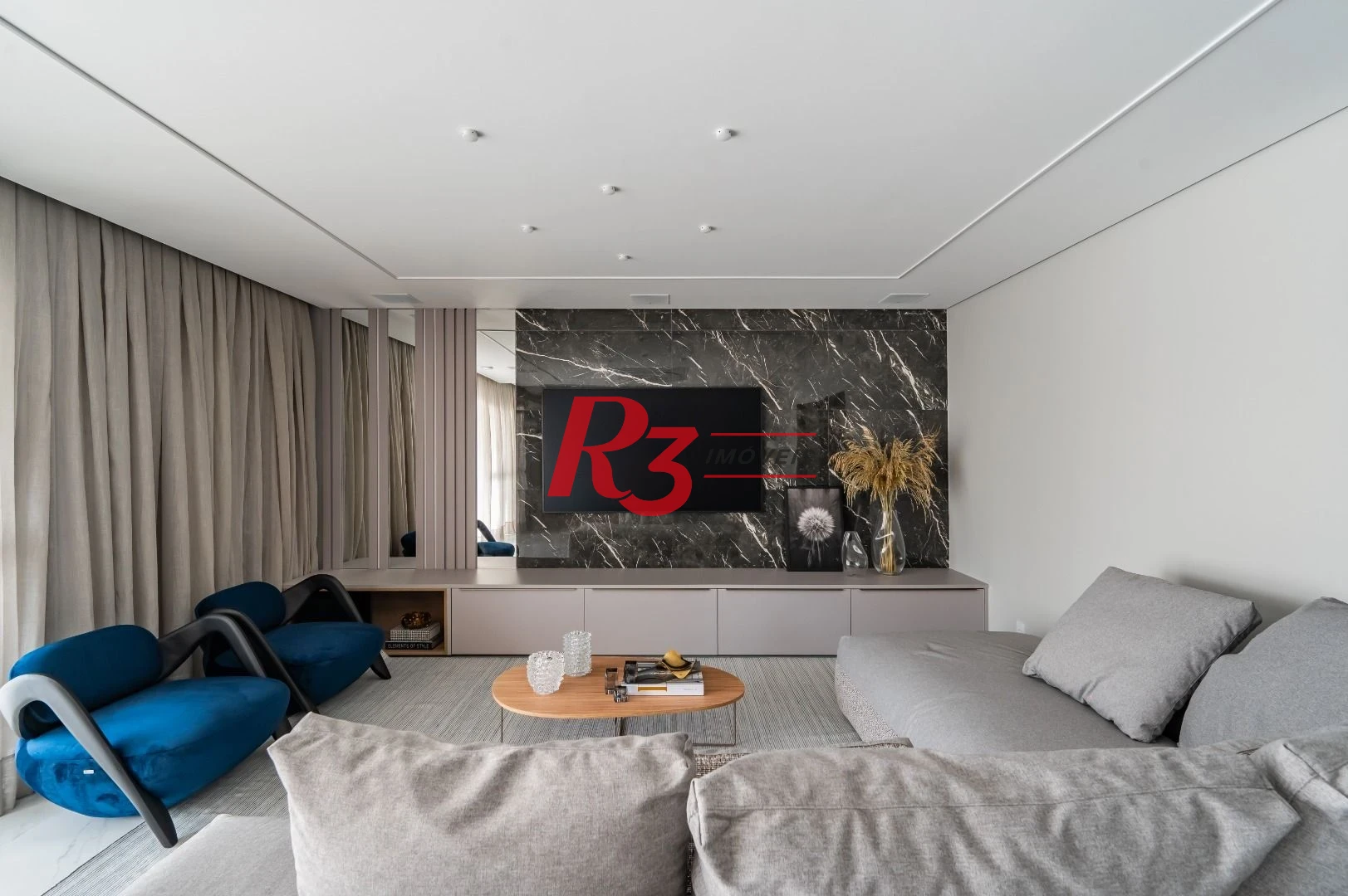 Apartamento com 3 dormitórios à venda, 234 m² por R$ 3.500.000,00 - Boqueirão - Santos/SP