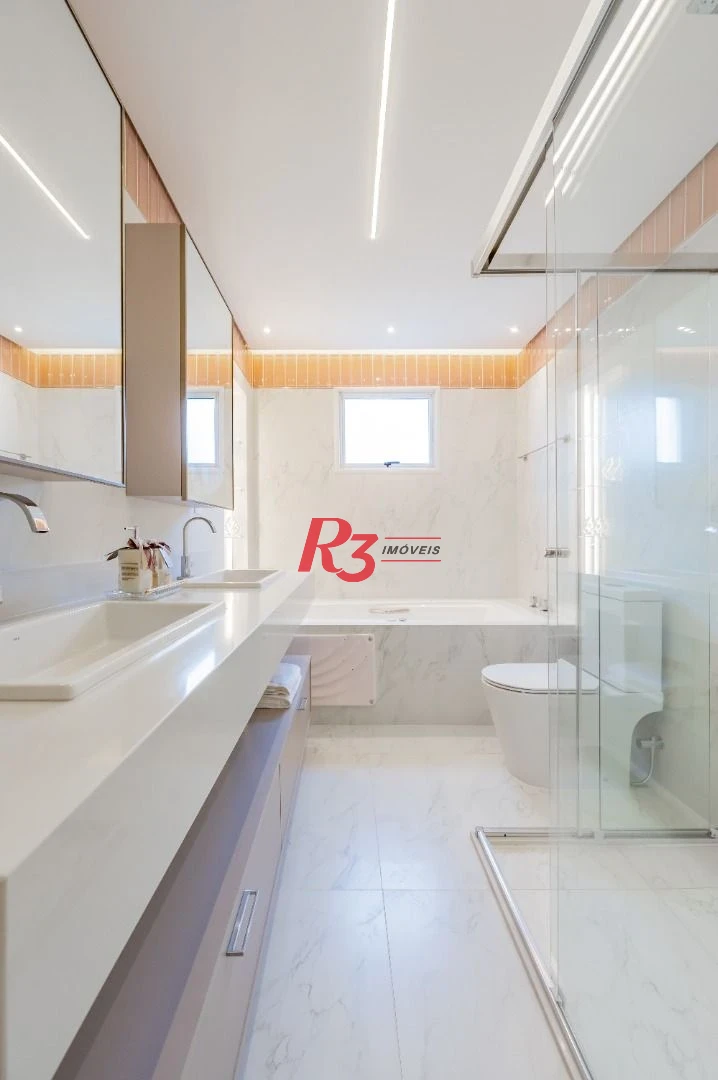 Apartamento com 3 dormitórios à venda, 234 m² por R$ 3.500.000,00 - Boqueirão - Santos/SP