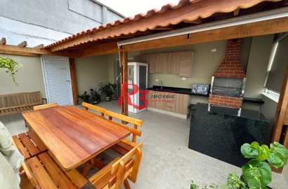 Cobertura à venda, 240 m² por R$ 1.150.000,00 - Embaré - Santos/SP