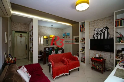 Apartamento com 3 dormitórios à venda, 146 m² por R$ 700.000,00 - Gonzaga - Santos/SP