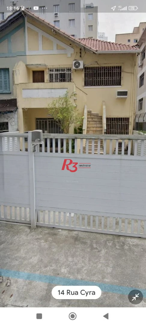 Sobrado à venda, 247 m² por R$ 1.590.000,00 - José Menino - Santos/SP