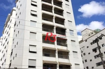 Apartamento com 2 dormitórios para alugar, 174 m² por R$ 6.200,02/mês - Boqueirão - Santos/SP