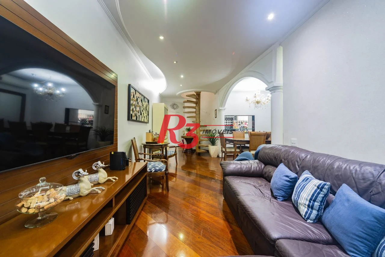 Cobertura com 3 dormitórios à venda, 194 m² por R$ 1.500.000,00 - Aparecida - Santos/SP