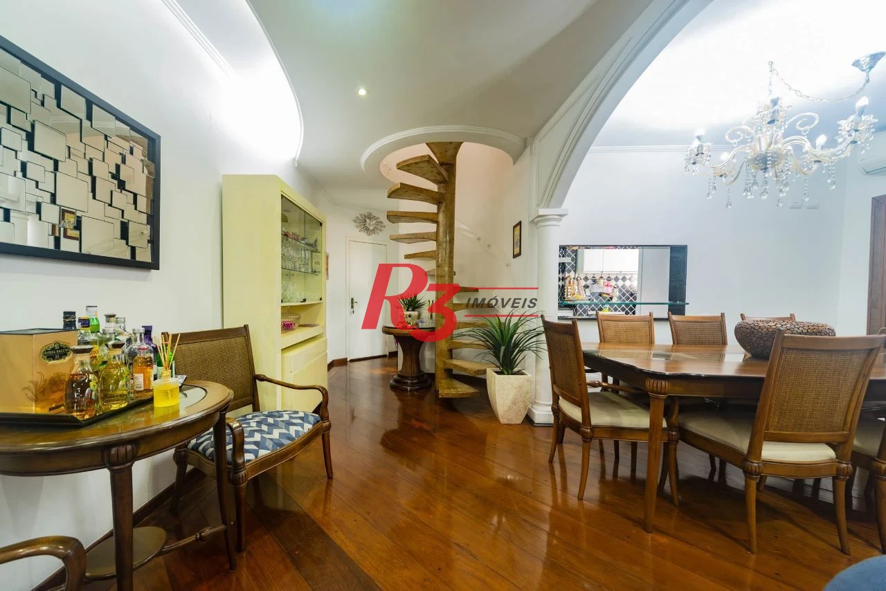 Cobertura com 3 dormitórios à venda, 194 m² por R$ 1.500.000,00 - Aparecida - Santos/SP