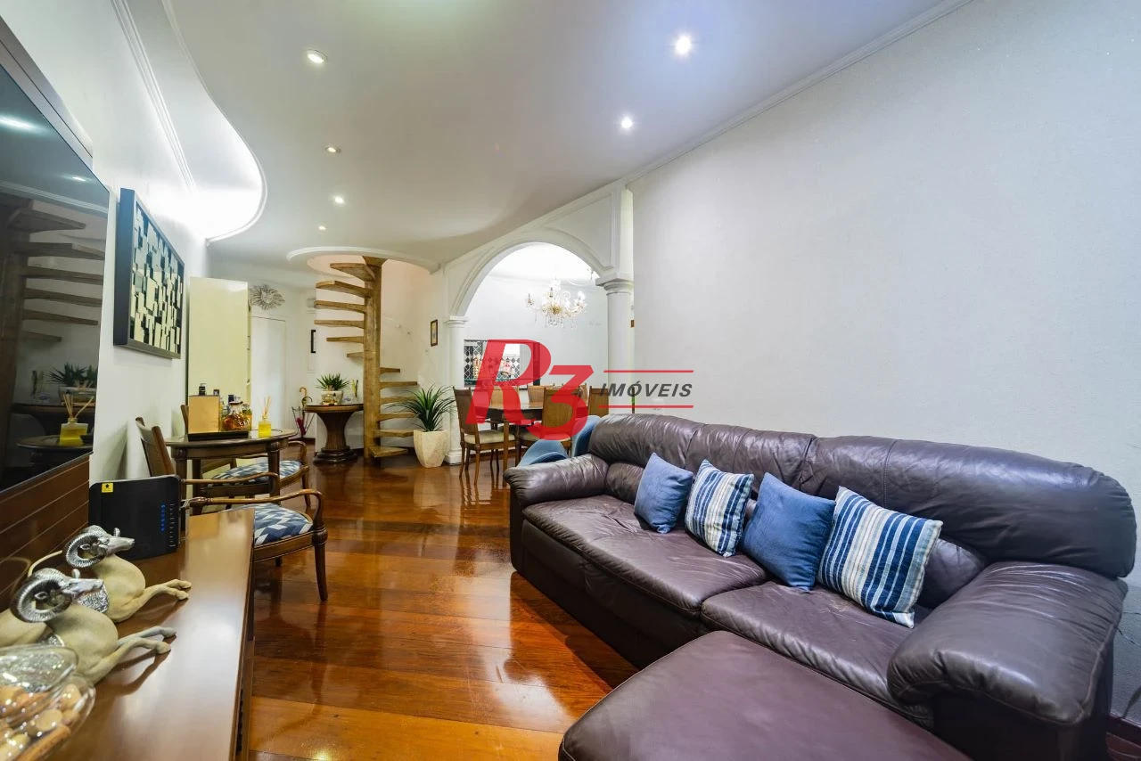 Cobertura com 3 dormitórios à venda, 194 m² por R$ 1.500.000,00 - Aparecida - Santos/SP
