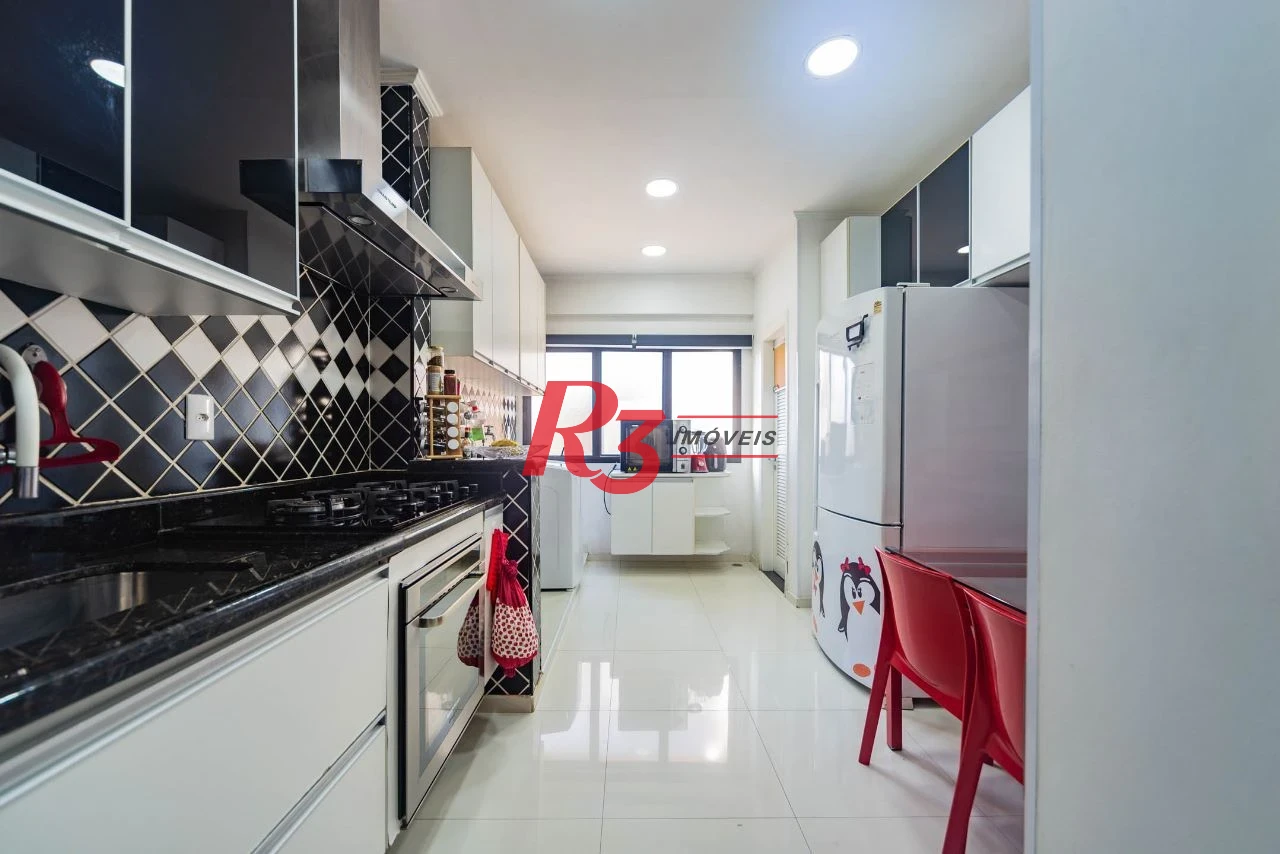 Cobertura com 3 dormitórios à venda, 194 m² por R$ 1.500.000,00 - Aparecida - Santos/SP