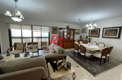 Apartamento com 3 dormitórios à venda, 245 m² por R$ 2.120.000,00 - Boqueirão - Santos/SP