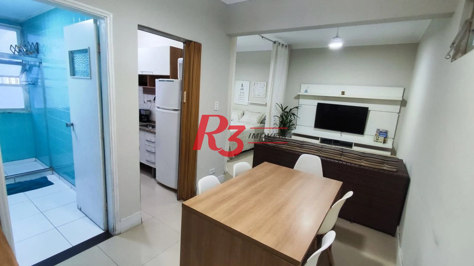 Apartamento com 1 dormitório à venda, 40 m² por R$ 405.000,00 - José Menino - Santos/SP