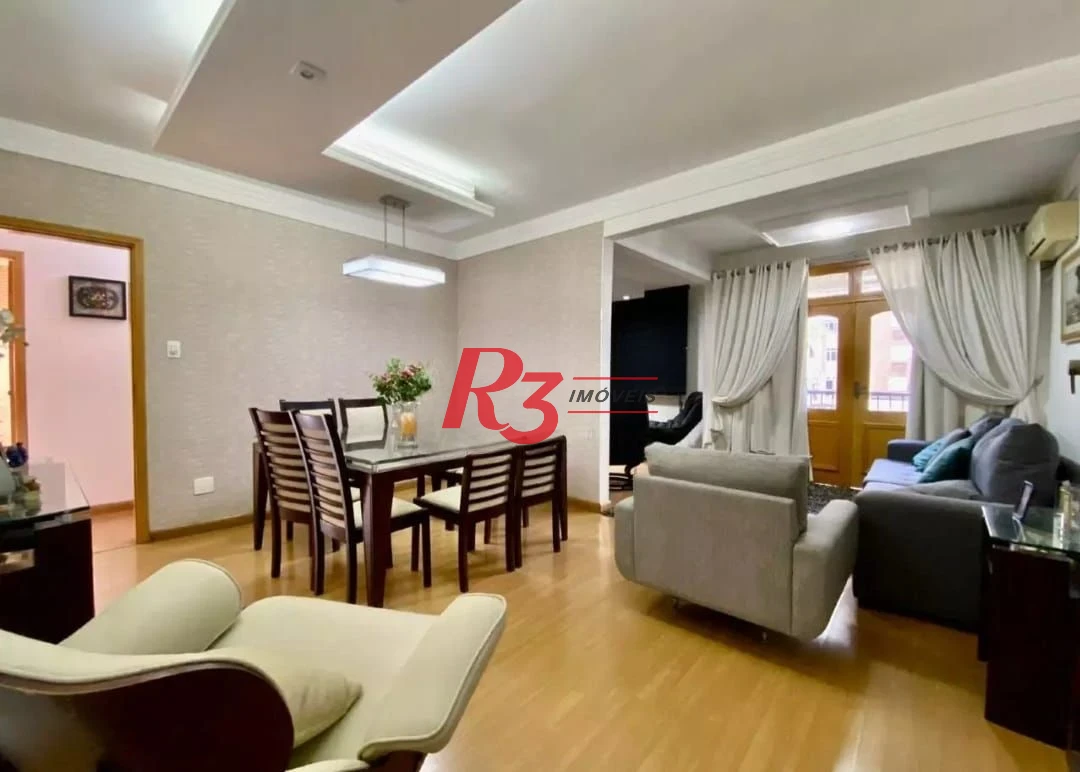 Apartamento com 3 dormitórios à venda, 118 m² por R$ 880.000,00 - Ponta da Praia - Santos/SP
