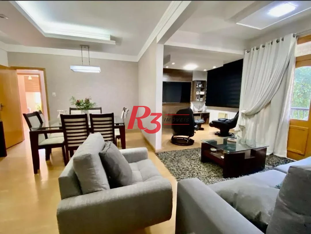 Apartamento com 3 dormitórios à venda, 118 m² por R$ 880.000,00 - Ponta da Praia - Santos/SP