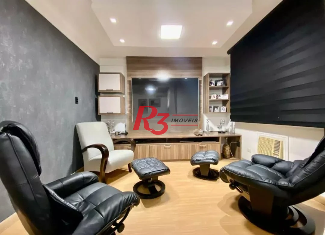 Apartamento com 3 dormitórios à venda, 118 m² por R$ 880.000,00 - Ponta da Praia - Santos/SP