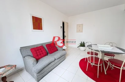Apartamento para alugar, 60 m² por R$ 3.200,00/mês - Gonzaga - Santos/SP