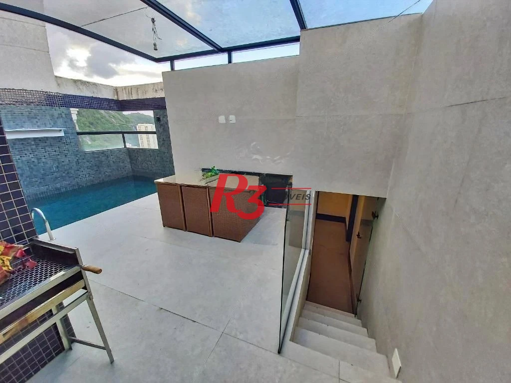 Cobertura à venda, 177 m² por R$ 2.200.000,00 - José Menino - Santos/SP