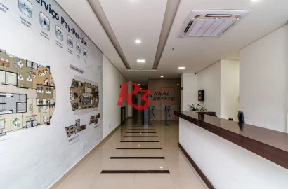 Sala para alugar, 36 m² por R$ 3.050,00/mês - Ponta da Praia - Santos/SP