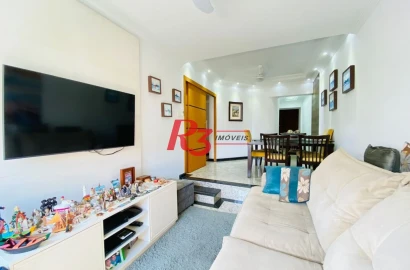 Apartamento com 3 dormitórios à venda, 95 m² por R$ 880.000,00 - Ponta da Praia - Santos/SP
