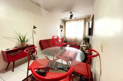 Apartamento com 2 dormitórios à venda, 89 m² por R$ 420.000,00 - José Menino - Santos/SP