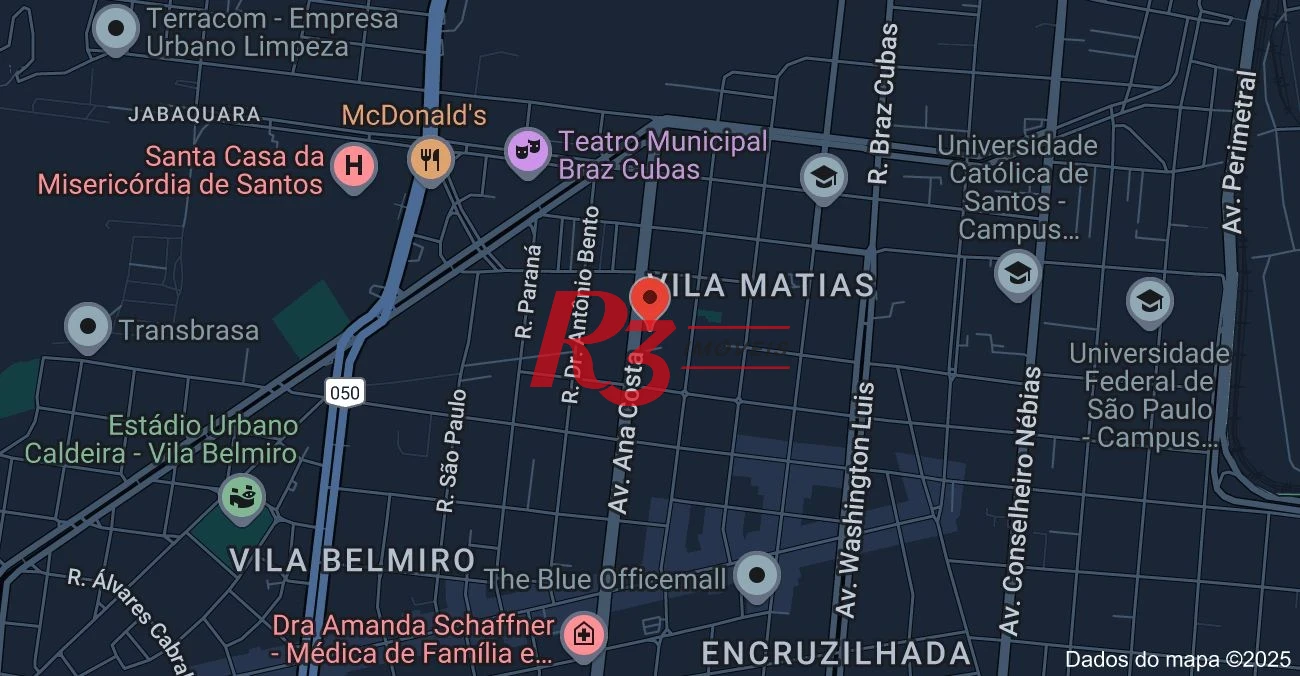 Terreno para alugar, 400 m² por R$ 9.900,00/mês - Vila Mathias - Santos/SP