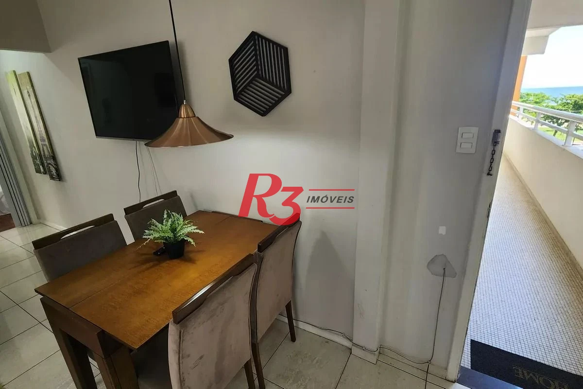 Apartamento com 1 dormitório para alugar, 52 m² por R$ 3.700,00/mês - Boqueirão - Santos/SP