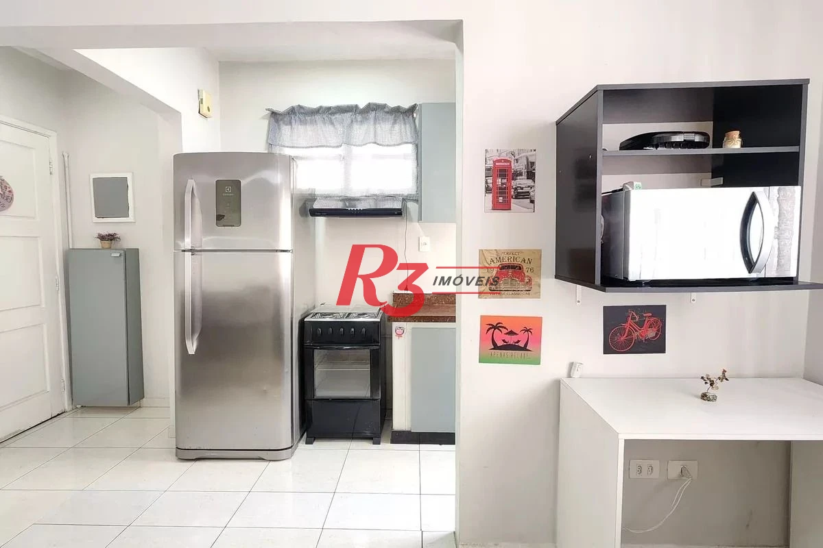 Apartamento com 1 dormitório para alugar, 52 m² por R$ 3.700,00/mês - Boqueirão - Santos/SP