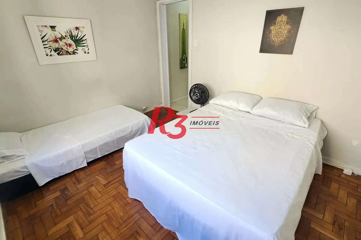 Apartamento com 1 dormitório para alugar, 52 m² por R$ 3.700,00/mês - Boqueirão - Santos/SP