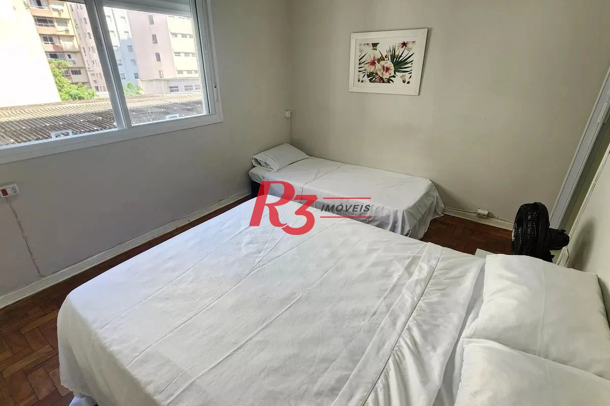 Apartamento com 1 dormitório para alugar, 52 m² por R$ 3.700,00/mês - Boqueirão - Santos/SP
