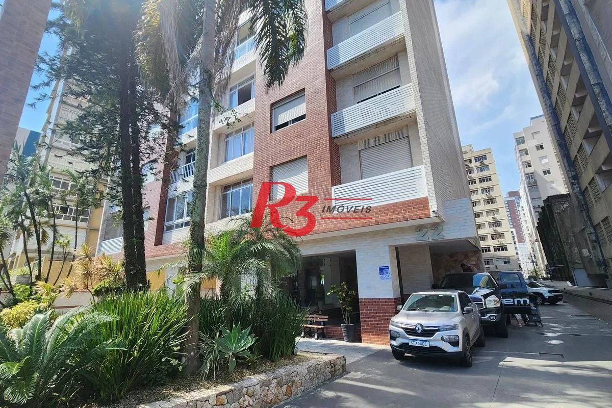 Apartamento com 1 dormitório para alugar, 52 m² por R$ 3.700,00/mês - Boqueirão - Santos/SP