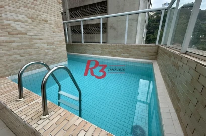 Apartamento com 2 dormitórios à venda, 60 m² por R$ 450.000,00 - José Menino - Santos/SP